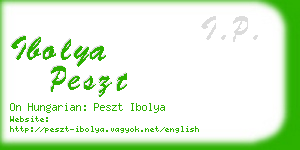 ibolya peszt business card